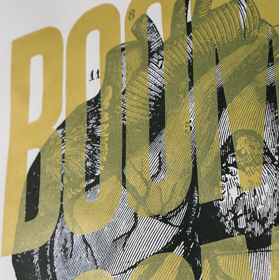 Affiche Boom Boom OR - Sérigraphie signée 50 x 70 cm - PAPPUS EDITIONS