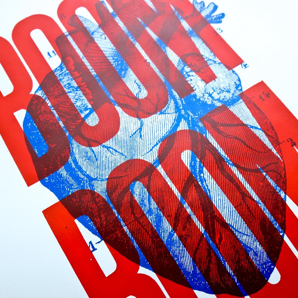 Affiche Boom Boom - Sérigraphie signée - PAPPUS EDITIONS