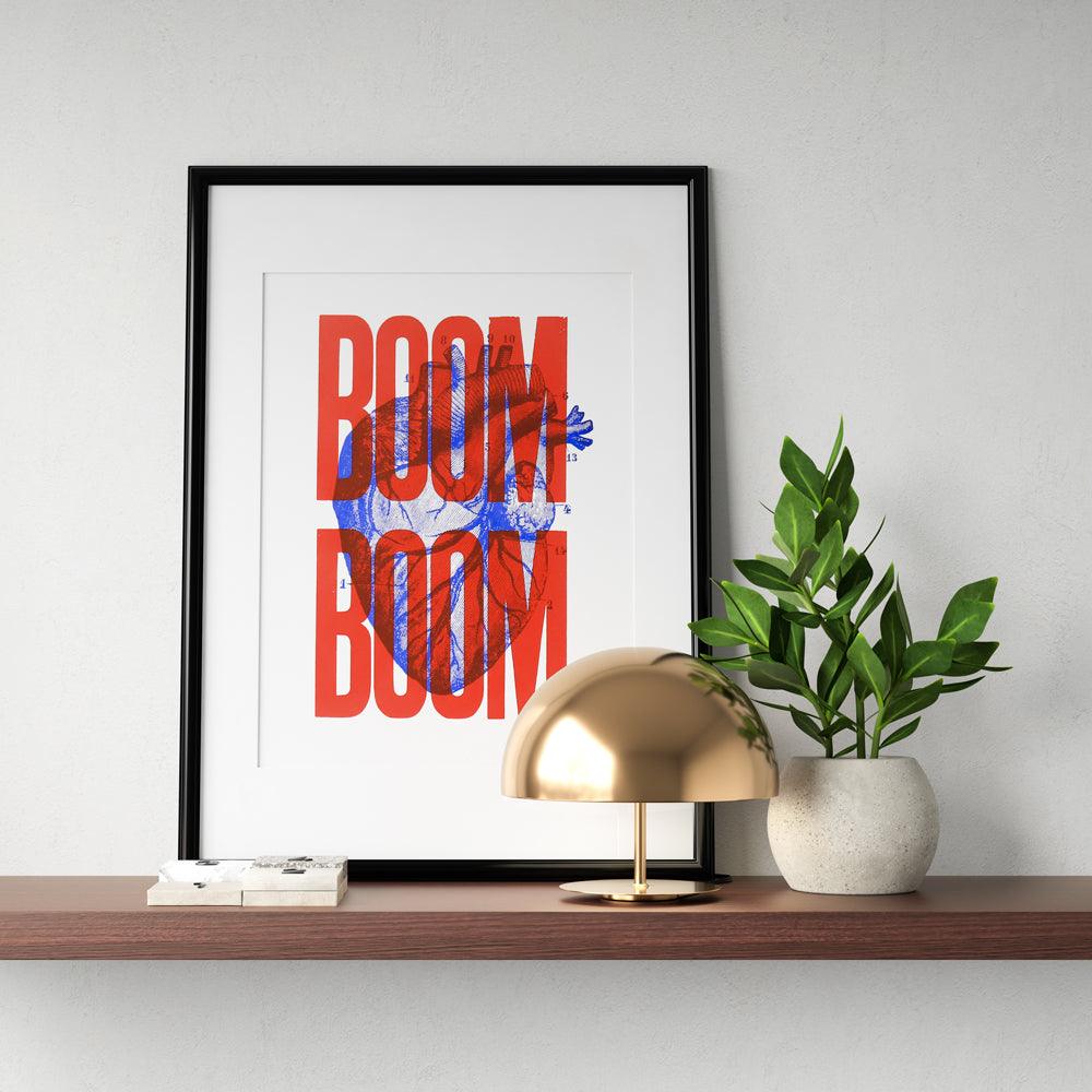 Affiche Boom Boom - Sérigraphie signée - PAPPUS EDITIONS