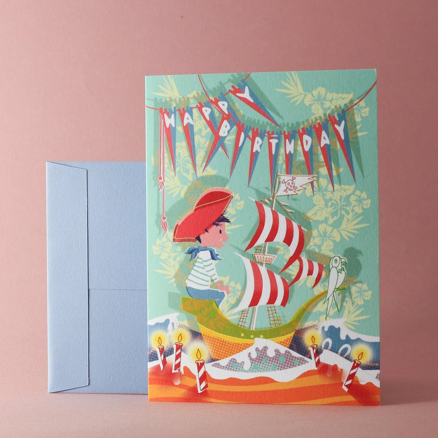 Carte double Anniversaire Pirate - PAPPUS EDITIONS